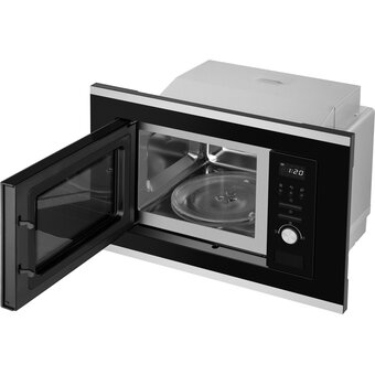  Встраиваемая микроволновая печь Weissgauff BMWO-207 Grill черный/нержавеющая сталь 