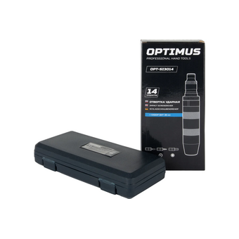  Отвертка ударная Optimus OPT-SI3014 с набором бит, 14 предметов 