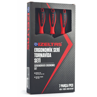  Набор отверток IZELTAS Ergonomik 4350008107 7пр. 