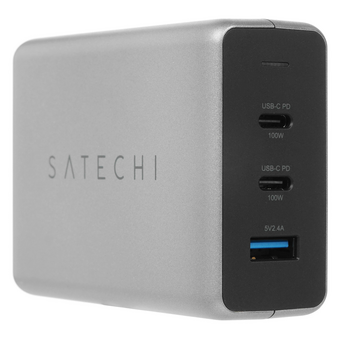  Зарядное устройство Satechi ST-TC100GM-EU Compact GaN Charger 100W Type-C PD Space Gray 