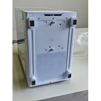  УЦ Корпус HSPD F510 (F510-TGWH-ARGB) без БП, Panoramic Mid Tower, White, TG, 0.5 SPCC, 3x120mm ARGB ATX (плохая упаковка, малое замятие возле ножки) 