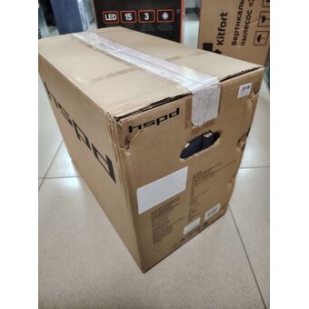  УЦ Корпус HSPD F510 (F510-TGWH-ARGB) без БП, Panoramic Mid Tower, White, TG, 0.5 SPCC, 3x120mm ARGB ATX (плохая упаковка, малое замятие возле ножки) 