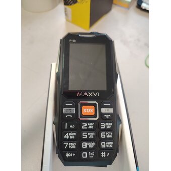  УЦ Мобильный телефон Maxvi P100 black (плохая упаковка, перепрошивка ПО) 