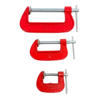  Набор струбцин Top Tools 12A375 тип G, 3 шт. 