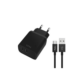  СЗУ TFN TFN-WCRPD12W2U03 Rapid 2.4A+TypeC black 