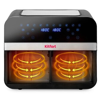 Аэрогриль KitFort КТ-2273 серебристый и черный 