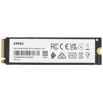  SSD MSI Spatium M470 Pro (S78-440Q990-P83), M.2 2280 2TB PCIe Gen4x4 with NVMe, 3D TLC, R/W5000/4400 