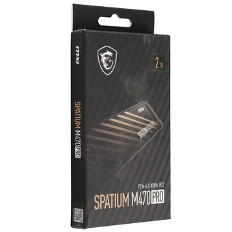  SSD MSI Spatium M470 Pro (S78-440Q990-P83), M.2 2280 2TB PCIe Gen4x4 with NVMe, 3D TLC, R/W5000/4400 