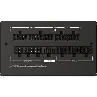  Блок питания Ocypus Iota P850 (Iota-P850-G1FFBK024X-EU) 850W (ATX, 80+ Gold, APFC, 20+4 pin, 120mm fan, PCI-E 6+2Px3, 8xSATA) 