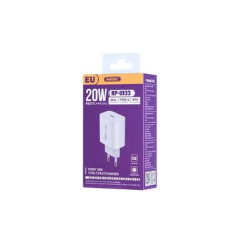  СЗУ REMAX RP-U133 Kiddy Series 20W 1C Fast Charger белый 