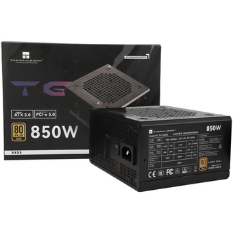  Блок питания Thermalright TR-TG850S 850W 80+ Gold (ATX, 3.0, PCIe 5.0, Non-modular, 1x24(20+4)pin, 1xCPU 8(4+4)pin, 2xPCIe*2 8(6+2)) 