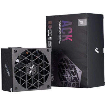  Блок питания 1STPLAYER Ack Bronze 750W Black (HA-750AA2) / ATX 3.1, PCIe 5.1, APFC, 80 PLUS Bronze, Double Forward, 140mm fan, non-modular 