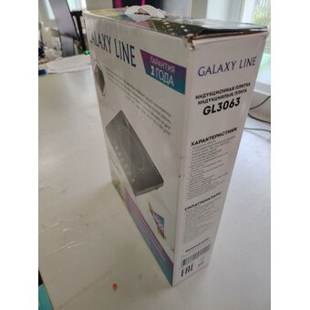  УЦ Электроплитка Galaxy GL3063 черная (плохая упаковка, б/у, нет документации, замена силовой платы) 