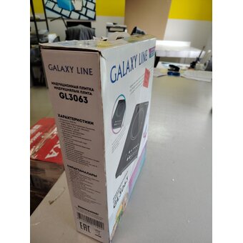 УЦ Электроплитка Galaxy GL3063 черная (плохая упаковка, б/у, нет документации, замена силовой платы) 