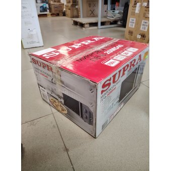  УЦ Микроволновая печь Supra 20MS40 серебристый (плохая упаковка, нет гар. талона, б/у, замена трансформатора) 
