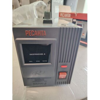  УЦ Стабилизатор Ресанта АСН-2000/1-Ц (плохая упаковка, б/у, нет документации, замена платы управления) 