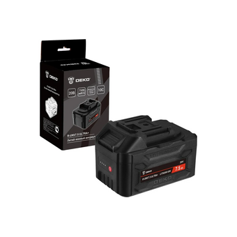  Аккумулятор DEKO R-UNV7.5 Ultra+ 083-1020 Li-ion, 20В, 7.5А*ч, с повышенной токоотдачей 