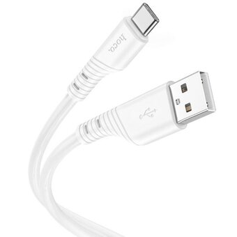  УЦ Дата-кабель HOCO X97 Crystal color silicone charging data cable Type-C 1м белый (плохая упаковка) 