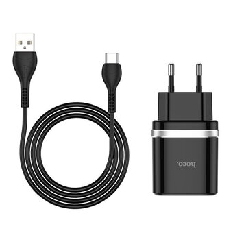  УЦ СЗУ HOCO C12Q Smart QC3.0 + Type-C черный (плохая упаковка) 