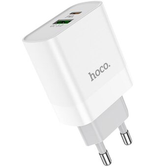  УЦ СЗУ HOCO C80A Rapido PD20W, QC3.0, Type-C + lightning белый (плохая упаковка) 