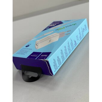  УЦ СЗУ HOCO C80A Rapido PD20W, QC3.0, Type-C + lightning белый (плохая упаковка) 