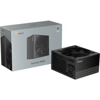  Блок питания Ocypus Gamma P650 BK (Gamma-P650-W1HDBK024X-EU) 650W (ATX, 80+, APFC, 20+4 pin, 120mm fan, PCI-E 6+2Px4, 6xSATA) 