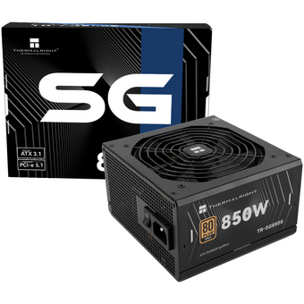  Блок питания Thermalright TR-SG850S 850W 80+ Gold (ATX, 3.1, PCIe 5.1, Non-modular, 1x24(20+4)pin, 1xCPU 8(4+4)pin, 2xPCIe*2 8(6+2)pin) 