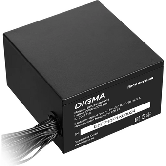  Блок питания Digma DPSU-400W-WH ATX 400W80+ white (20+4pin) APFC 120mm fan 6xSATA RTL 