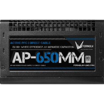  Блок питания Formula V Line AP-650MM, 650W, APFC, 80+, 12cm Fan 