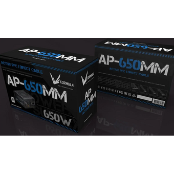  Блок питания Formula V Line AP-650MM, 650W, APFC, 80+, 12cm Fan 