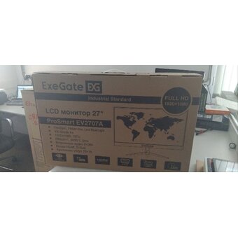 УЦ Монитор ExeGate ProSmart EV2707A (EX294345RUS) (скол пластика на задней стенке) 