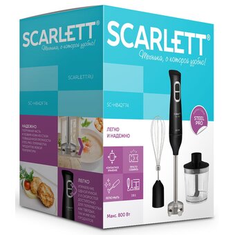 Блендер Scarlett SC-HB42F74 черный 