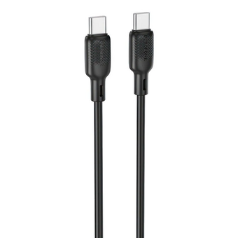  Дата-кабель BOROFONE BX113 Lenny 60W silicone (C to C) L-2M черный 