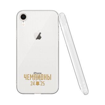  Силиконовый чехол Mcover для iPhone XR (Айфон ХР), с принтом Чемпион 2025 