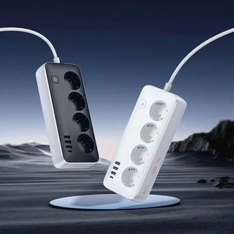  Сетевой фильтр HOCO AC21 Sunlight 4-bit (1C3A) L-3M белый 