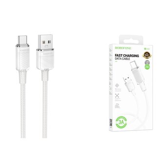  Дата-кабель BOROFONE BU56 Succeed Type-C белый 