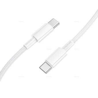  Дата-кабель BOROFONE BX117 Source 60W (C to C) белый 