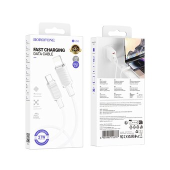  Дата-кабель BOROFONE BU56 Succeed PD iP белый 