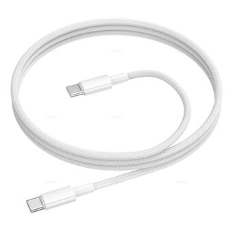  Дата-кабель BOROFONE BX117 Source 60W (C to C) белый 