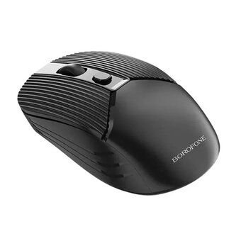  Мышь беспроводная Borofone, BG5, 1600dpi, 4 кнопки, USB, цвет: чёрный (6974443382990) 