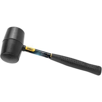  Киянка резиновая Deli DL5916 450 грамм, фиберглассовая рукоять 