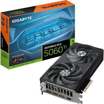  Видеокарта Gigabyte Nvidia GeForce RTX 5060TI Eagle OC (GV-N506TEAGLE OC-16GD 1.0) 16ГБ, GDDR7, Ret 