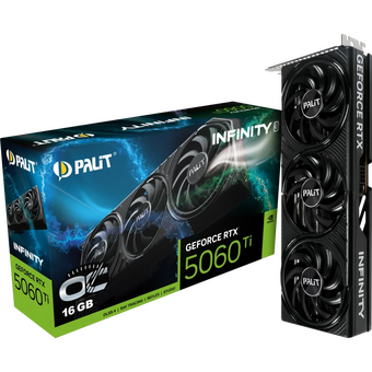  Видеокарта Palit Nvidia GeForce RTX 5060TI Infinity 3 OC (RTX5060Ti Infinity 3 OC) (NE7506TS19T1-GB2061S) 16ГБ, GDDR7, Ret 