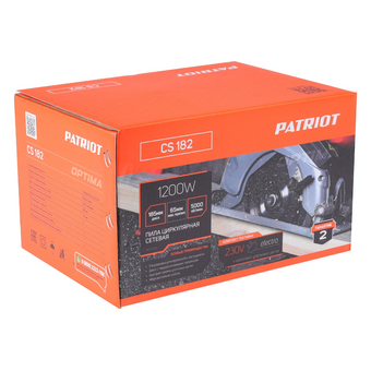  Пила циркулярная Patriot CS 182 (190301182) 