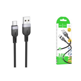  Дата-кабель HOCO X109 Energy silicone Type-CL-3M черный 