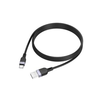  Дата-кабель HOCO X109 Energy silicone Type-CL-1M черный 