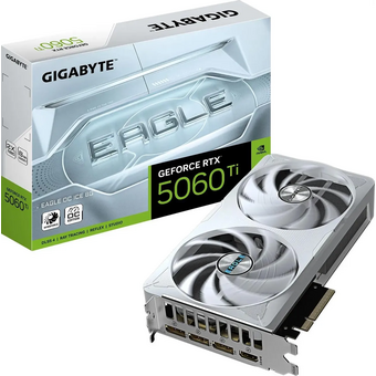  Видеокарта Gigabyte Nvidia GeForce RTX 5060TI Eagle OC (GV-N506TEAGLEOC ICE-8GD 1.0) 8ГБ, GDDR7, Ret 