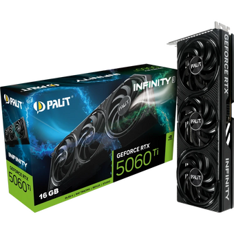 Видеокарта Palit RTX5060Ti Infinity 3 NV RTX 5060TI 16Gb (NE7506T019T1-GB2061S) 128bit GDDR7 2407/28000/HDMIx1/DP 