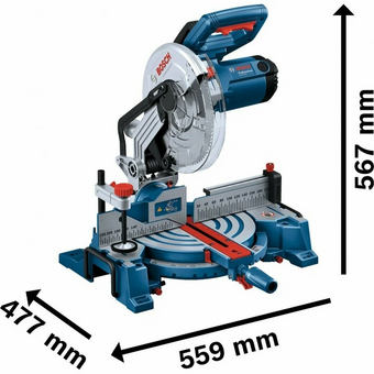  Торцовочная пила Bosch GCM 254, 1750Вт, 254мм (0601b52000) 