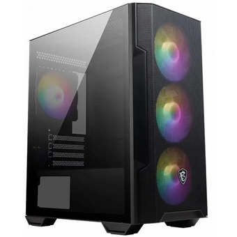  Корпус MSI MAG Forge M100R черный (306-7G20R21-809) без БП mATX 2x120mm 2xUSB2.0 1xUSB3.0 audio bott PSU 
